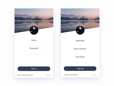 Daily#001_Login design ui user ux