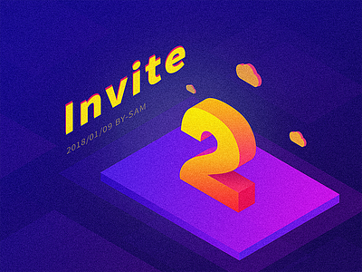 2 Dribbble Invitations