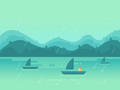 Rain illustrations