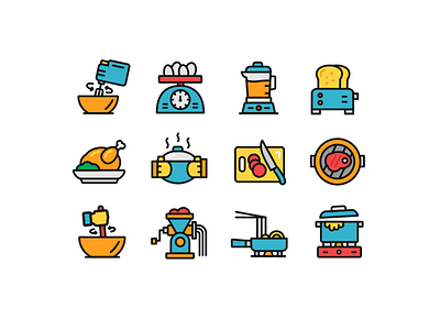 Cooking cook cooking flat icon food icon iconography iconset restaurant ui utensils ux
