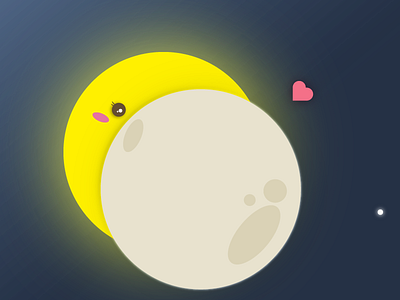 Partial eclipse illustration