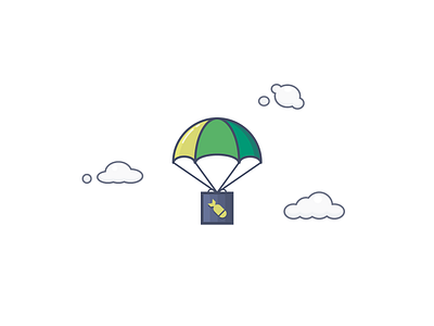 降落伞🪂 design illustration vector