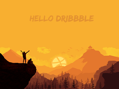 Hello Dribbble! dribbble first hello shot