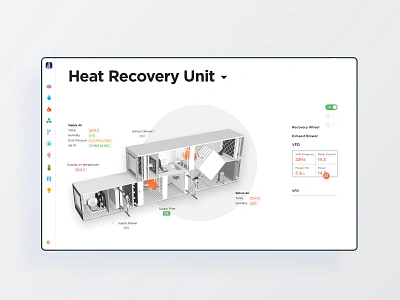 Building Management System airy app app design building design easy equipment hvac interaction design managment minimal real time monitering tools userinterface web