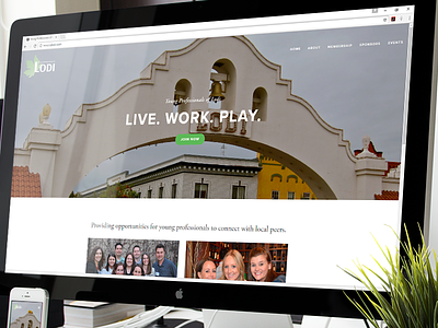 Website - Young Professionals of Lodi design web