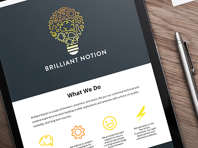Website - Brilliant Notion design web