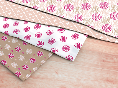 Misc textile patterns - pinks
