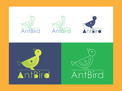 Antbird logo bird icon bird illustration bird logo blue branding company logo design dribbble dribbble best shot dribbble invite dribbbleweeklywarmup green illustration invitation logo logodesign logos typography