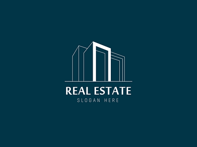 Minimalist Real Estate Logo concept by Prodip Kumar Mondal on Dribbble
