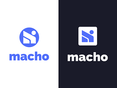 Lettermark macho logo animation branding combination mark company logo design illustration lettermark lettermark logo lettermarkexploration logo logo design logotype typography ui