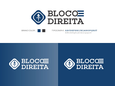 Blocoe Direita Logo for Politician branding business card combination mark company logo design illustration letterpress logo logo design logodesign logos logosketch logotype ui vector