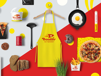 Booster - sushi and pizza delivery corporate identity