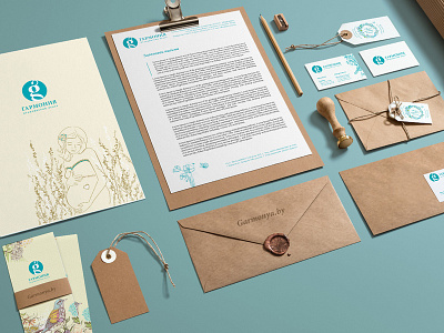 Corporate identity for medical center "Garmonia"