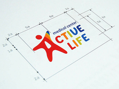 Logo medical center Active Life fitness logo medical center logo sport logo