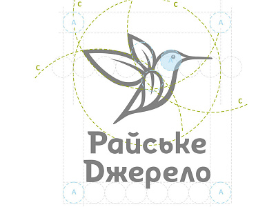 Water logo design - Raiske Djerelo water branding water logo