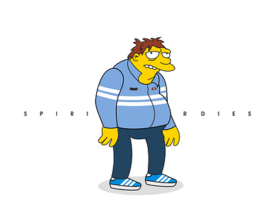 spirit casual style barney illustration the simpsons