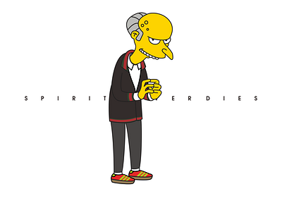 spirit casual style mr burns illustration the simpsons