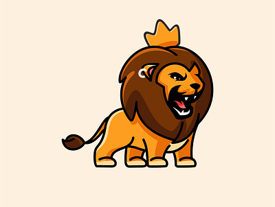 leon roar illustration lion lions logo vector