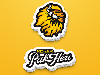 pak heri 3 design illustration lion lions logo vector