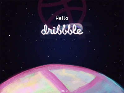 Hello Dribbble~ illustration