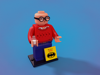 Be Like A Hero batman cinema 4d figure illustration lego lego movie maxon render toy