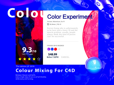 Colour Mixing For C4d c4d ui 图标 彩条 设计