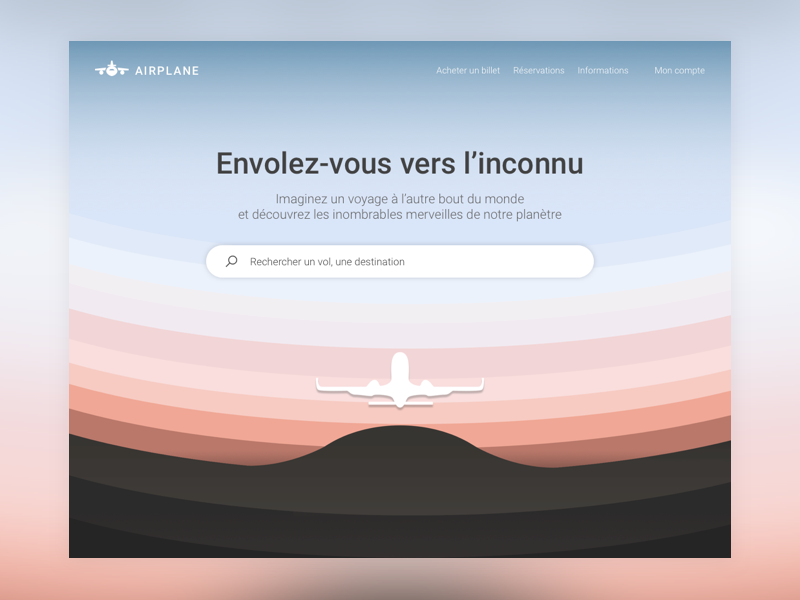 Daily UI Challenge #003 - Landing Page design ui photoshop travel illustration sketchapp landingpage uidesign dailyuichallenge desktop 003 dailyui