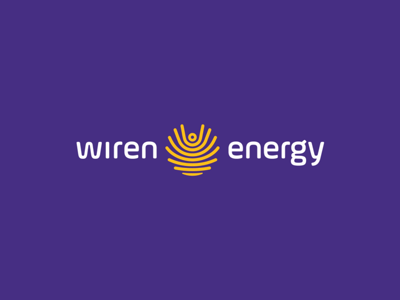 Wiren energy logo animation after effects aftereffects animated animated gif animated logo animation line logo motion purple simple solar energy solar panel solar panels sun