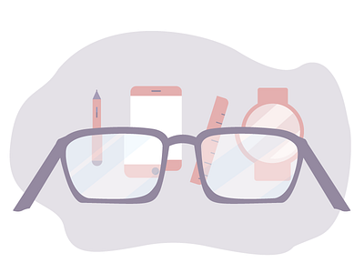 Designer Glasses apple design designer glasses illustration pictogram sight simple vector vision wacom