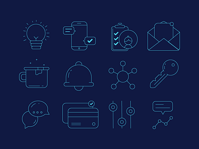 Icon Set 1 design icons icons set monochrome simple vector