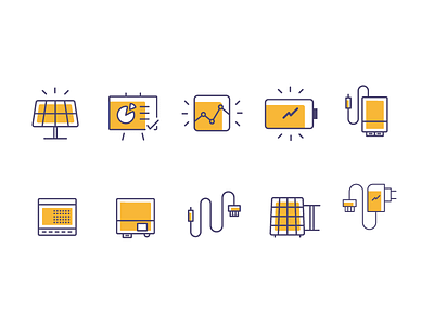 Icon Set 2 green energy icons icons set simple solar energy solar panel vector