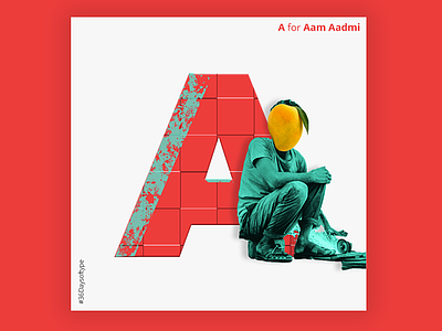 A for.. Aam Aadmi 36daysoftype a abstract branding design graphic graphicdesign illustration