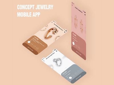 Jewelry concept app design