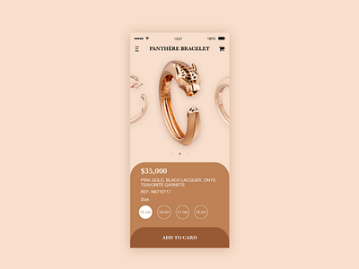 Jewelry app design