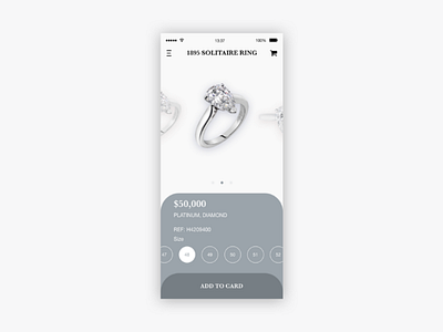 Jewelry app design