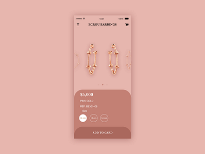 Jewelry app design