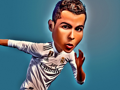 Caricature of Ronaldo