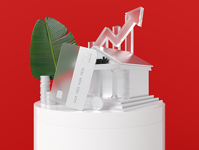 Banking 3D visualization 3d bank data design dribbble illustration product ui ux visualization web