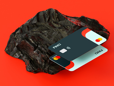 Finci Cards Visuals 3d bank card banking banking app bankingapp branding creditcard dribbble mobile banking product visualization
