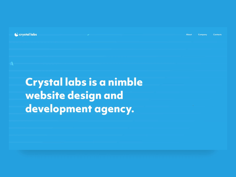 New Website Design for Crystal Labs agency business design dribbble grow hello help product ui ux web