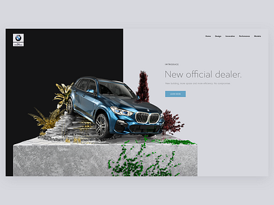 New Official BMW Dealer 3d data design dribbble illustration isometric ui ux visualization web design