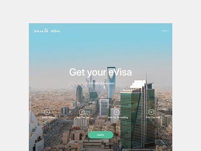 Saudi Arabia eVisa arabia nodejs reactjs tourism travel ui ux web development