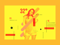 Amber contemporary design personal website modern design duotone photo manipulation web design graphic design contemporary clean design minimal