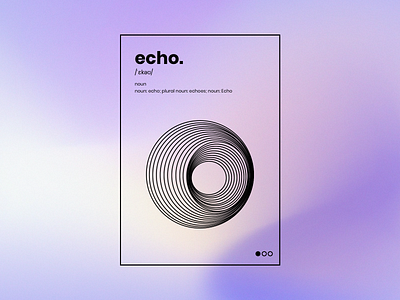 Echo | Clean Minimal Design | Pastel Gradient