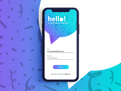 Daily UI Challenge - Login/Sign Up Form 001 challenge dailyui iphonex login signup ui ux