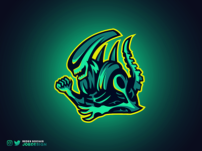 Alien Mascot alien design esports esportslogo illustration logo mascot