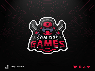Logo - Som dos Games esports games logo mascot youtube