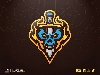Logo - Knight Skull design esports illustration logo mascot skull sports