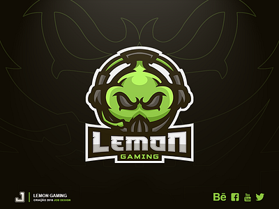 Logo - Lemon gaming design esports esports mascot gaming illustrator lemon logo photoshop