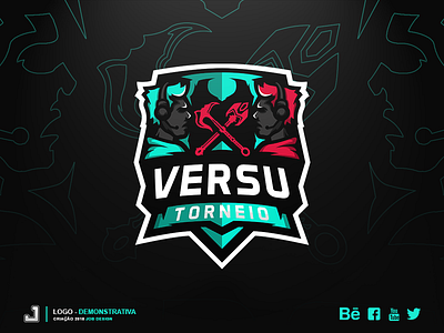 Logo - versu e-sports design esports gaming illustration logo mascot photoshop player